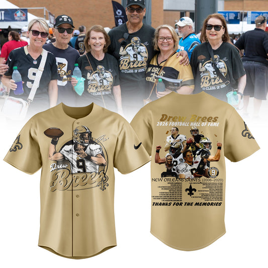 Limited Edition New Orleans Saints Drew Brees Baseball Jersey