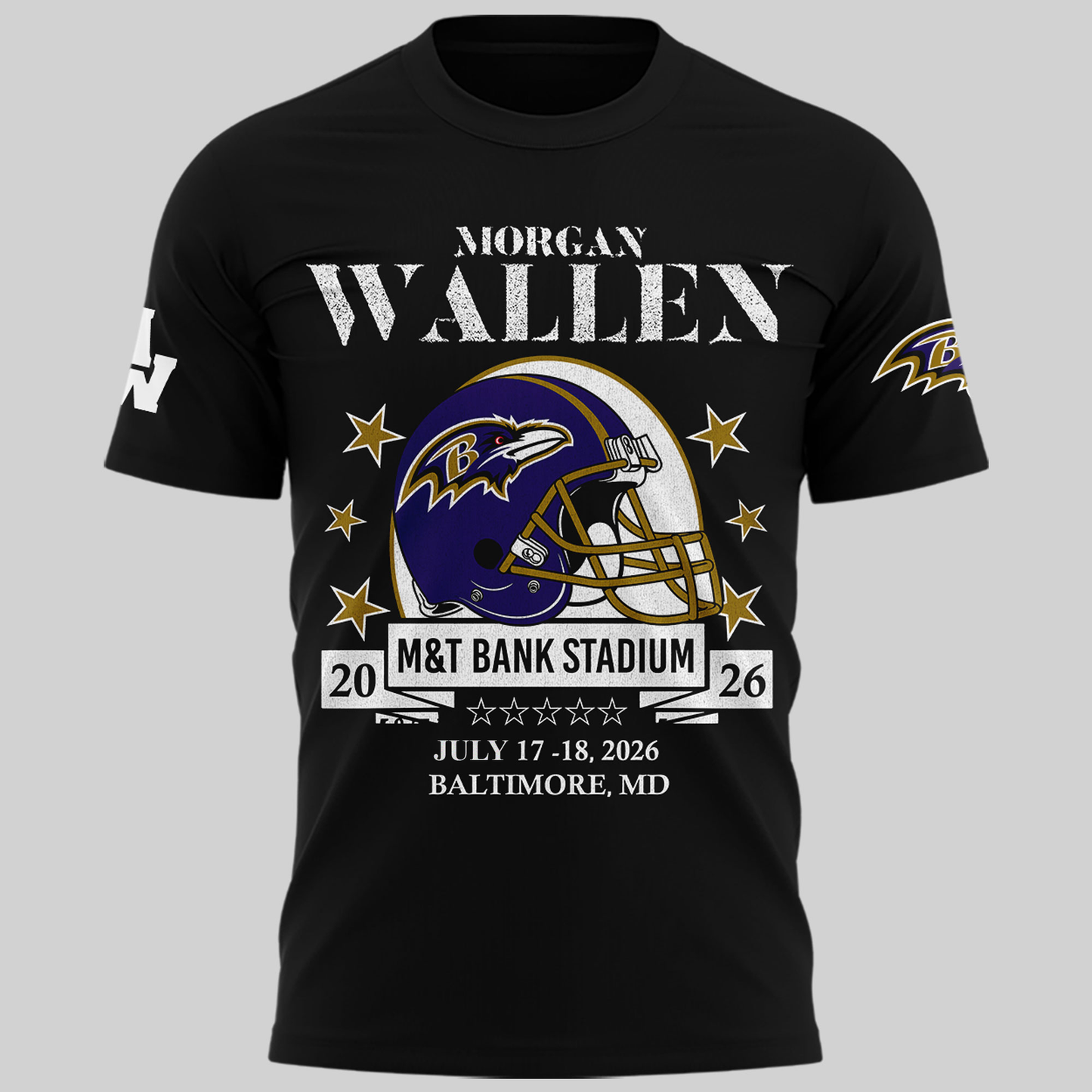 Exclusive Version Baltimore Ravens xMW  Black Tshirt 2026
