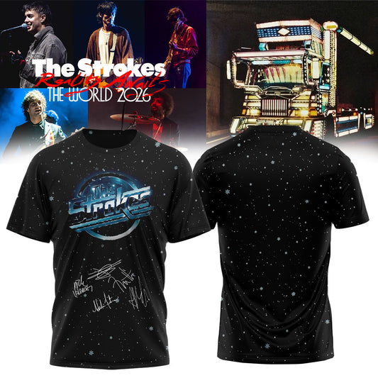 The Strokes Reality Awaits World Tour 2026 Limited Edition Signature – Tshirt