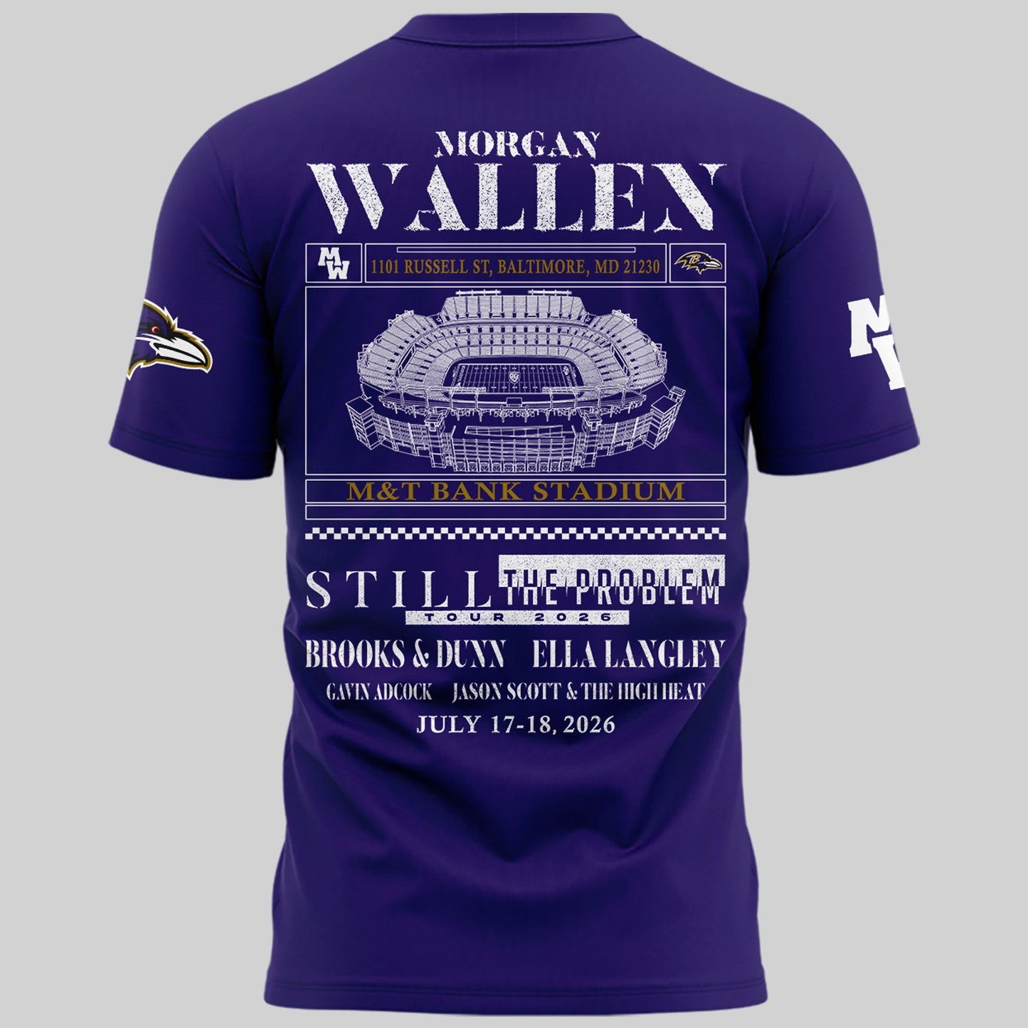 Special New Edition Baltimore Ravens x MW  Tshirt 2026