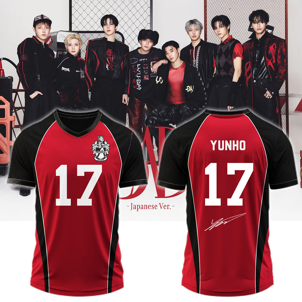 .ATEEZ BAD signed Jersey