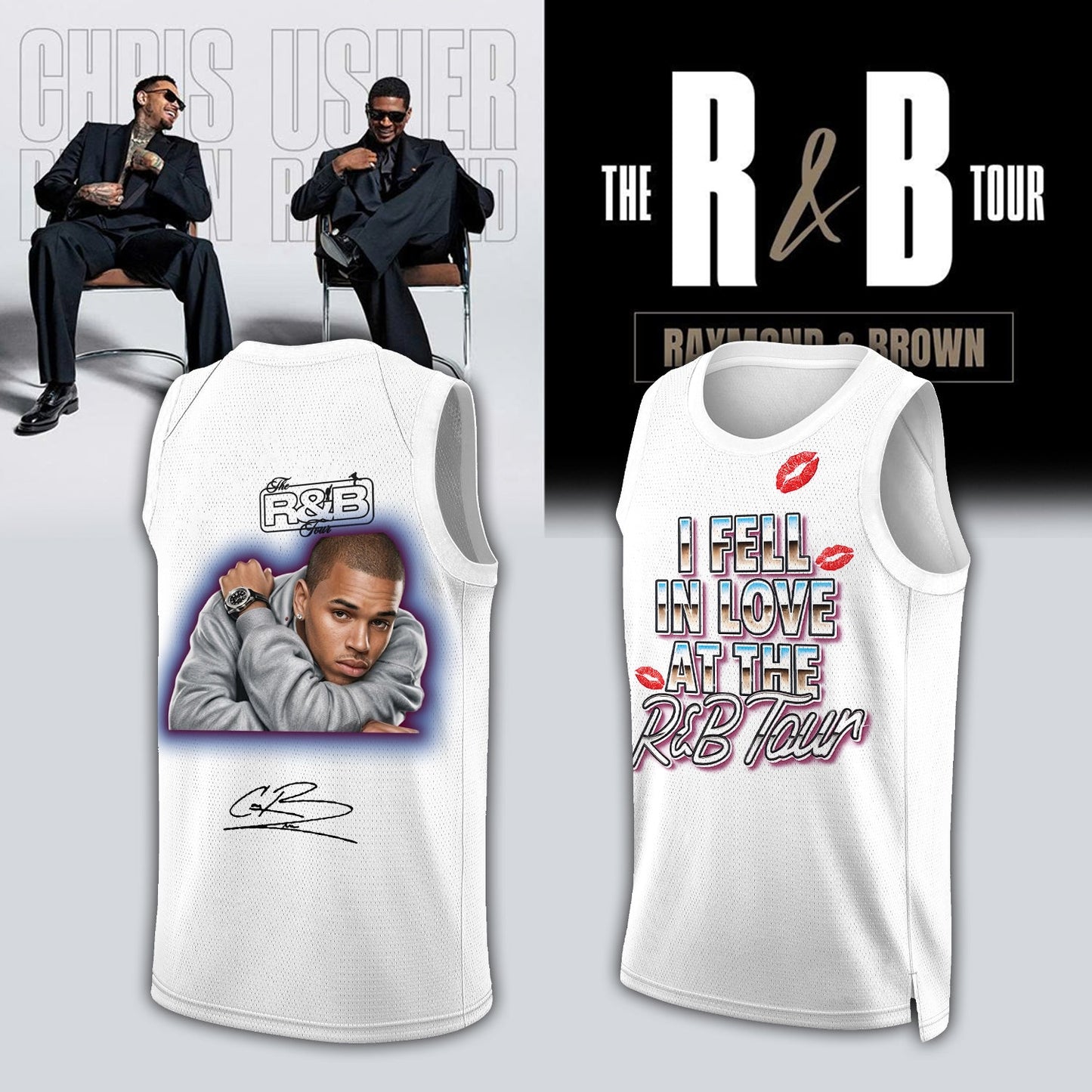_,Official Chris Brown R&B Tour Signed Jersey