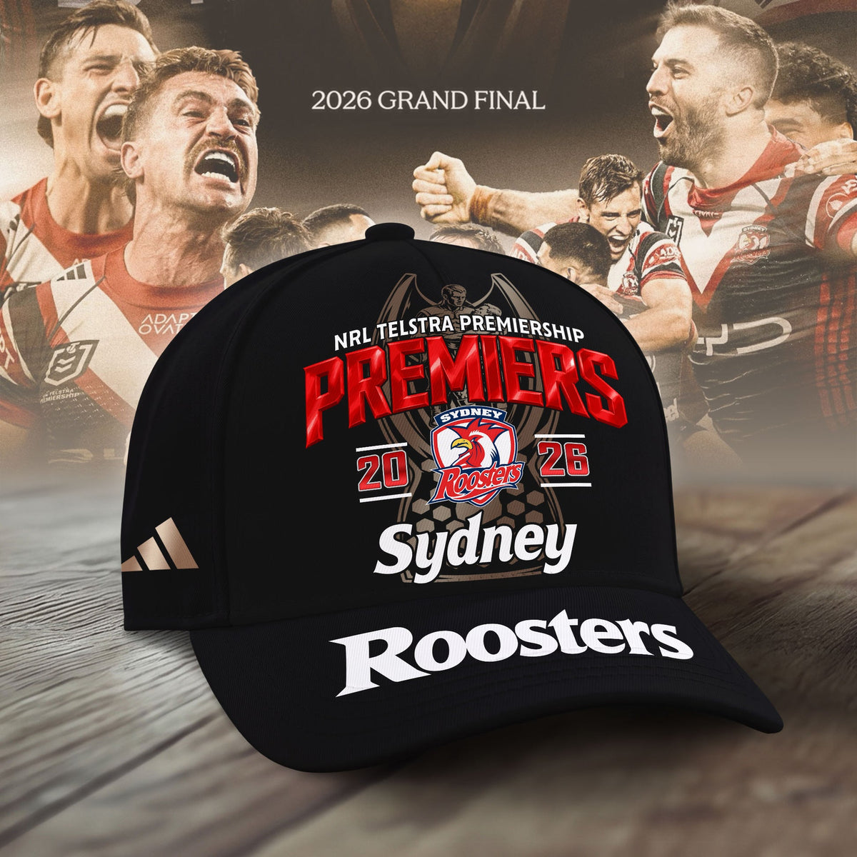 Limited Edition Sydney Roosters 2026 Premiers Cap