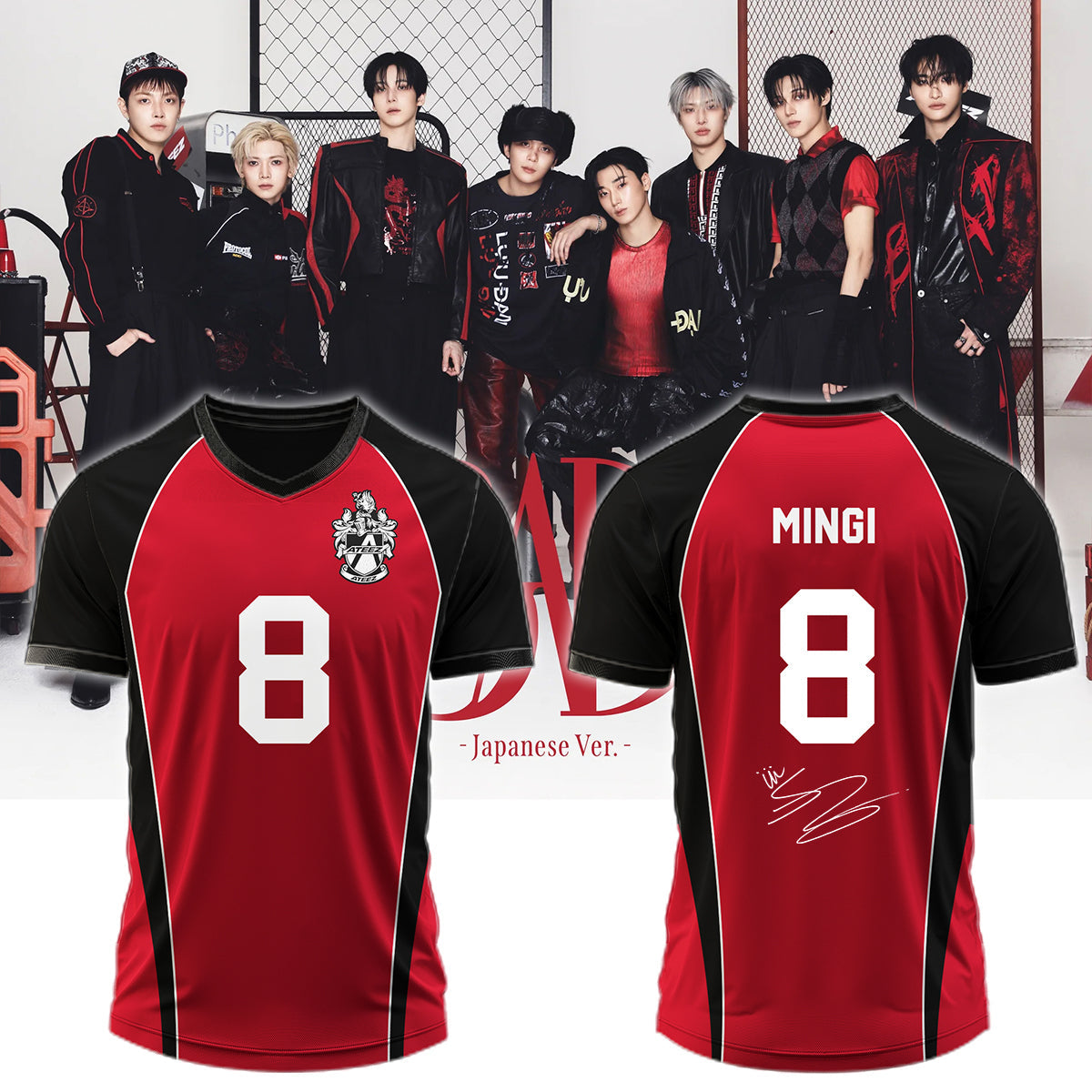 .ATEEZ BAD signed Jersey