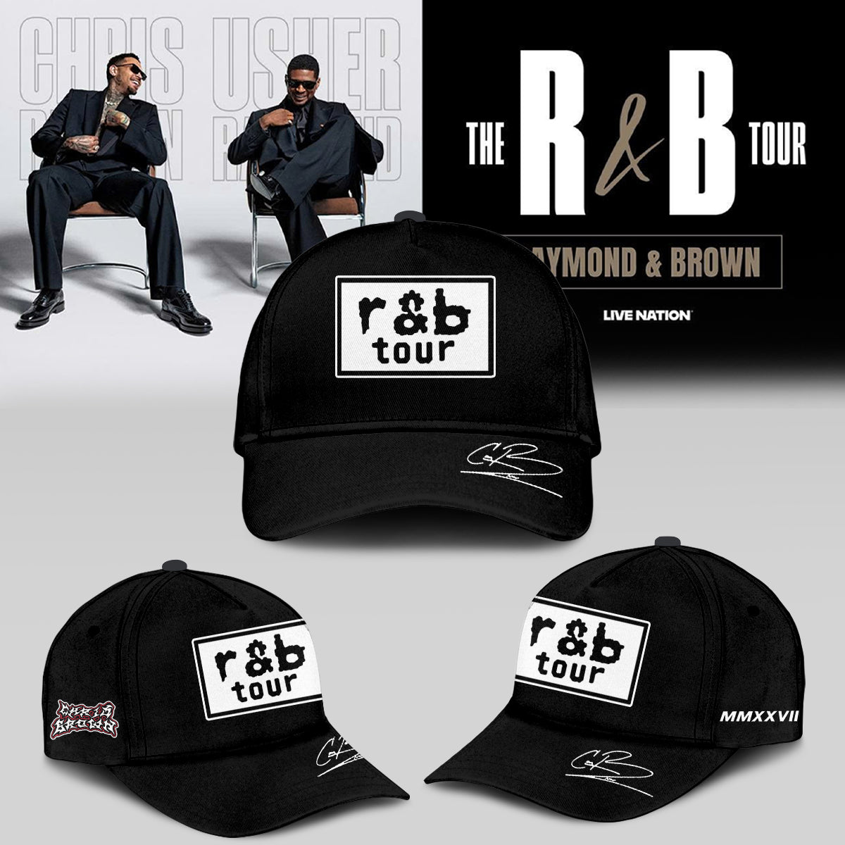 _,Official Chris Brown R&B Tour Signed Bomber
