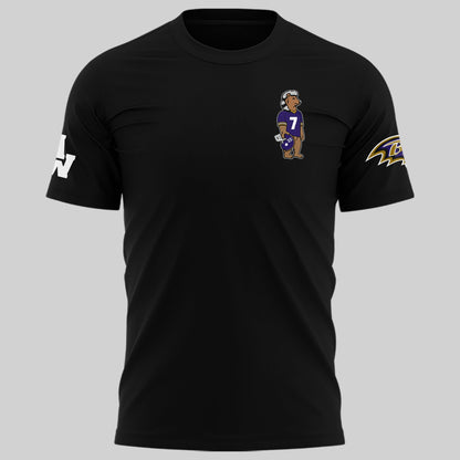 Special New Edition Baltimore Ravens x MW  Black Tshirt 2026
