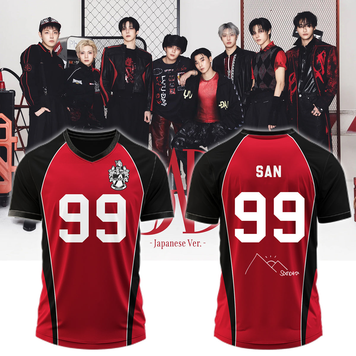 .ATEEZ BAD signed Jersey