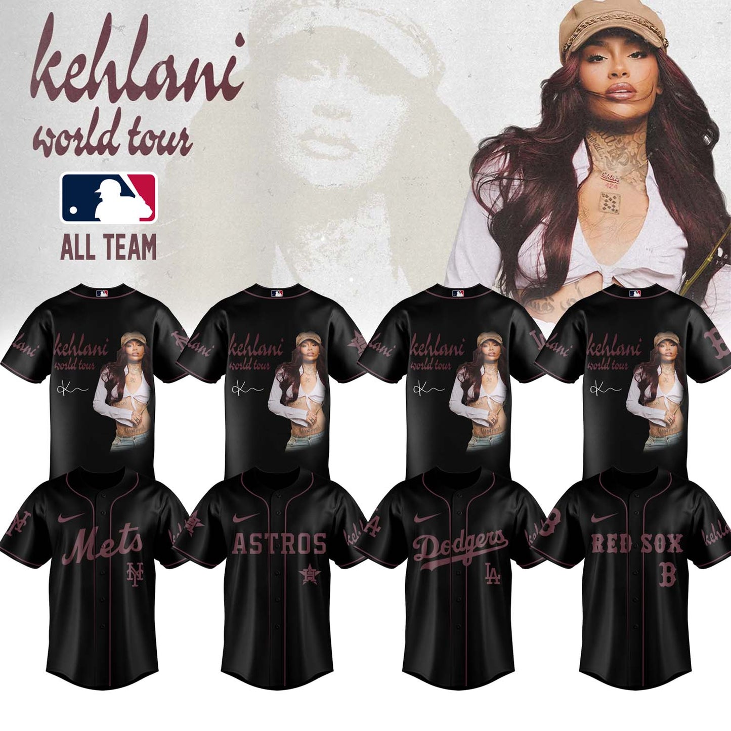 Kehlani World Tour Limited Edition Signature – Jersey 4