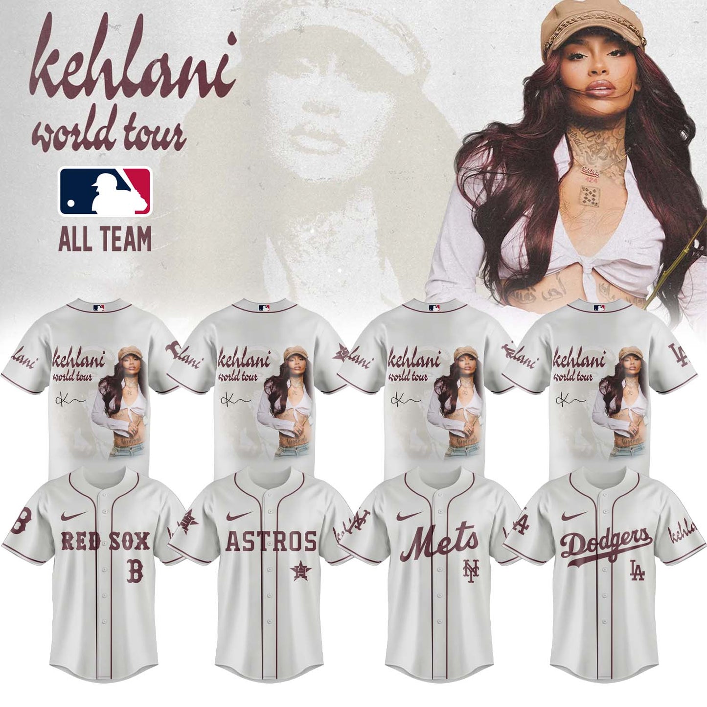 Kehlani World Tour Limited Edition Signature – Jersey 1