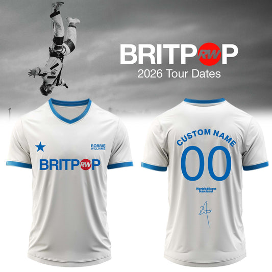 Robbie Williams BRITPOP World Tour Jersey (Custom Name & Number)