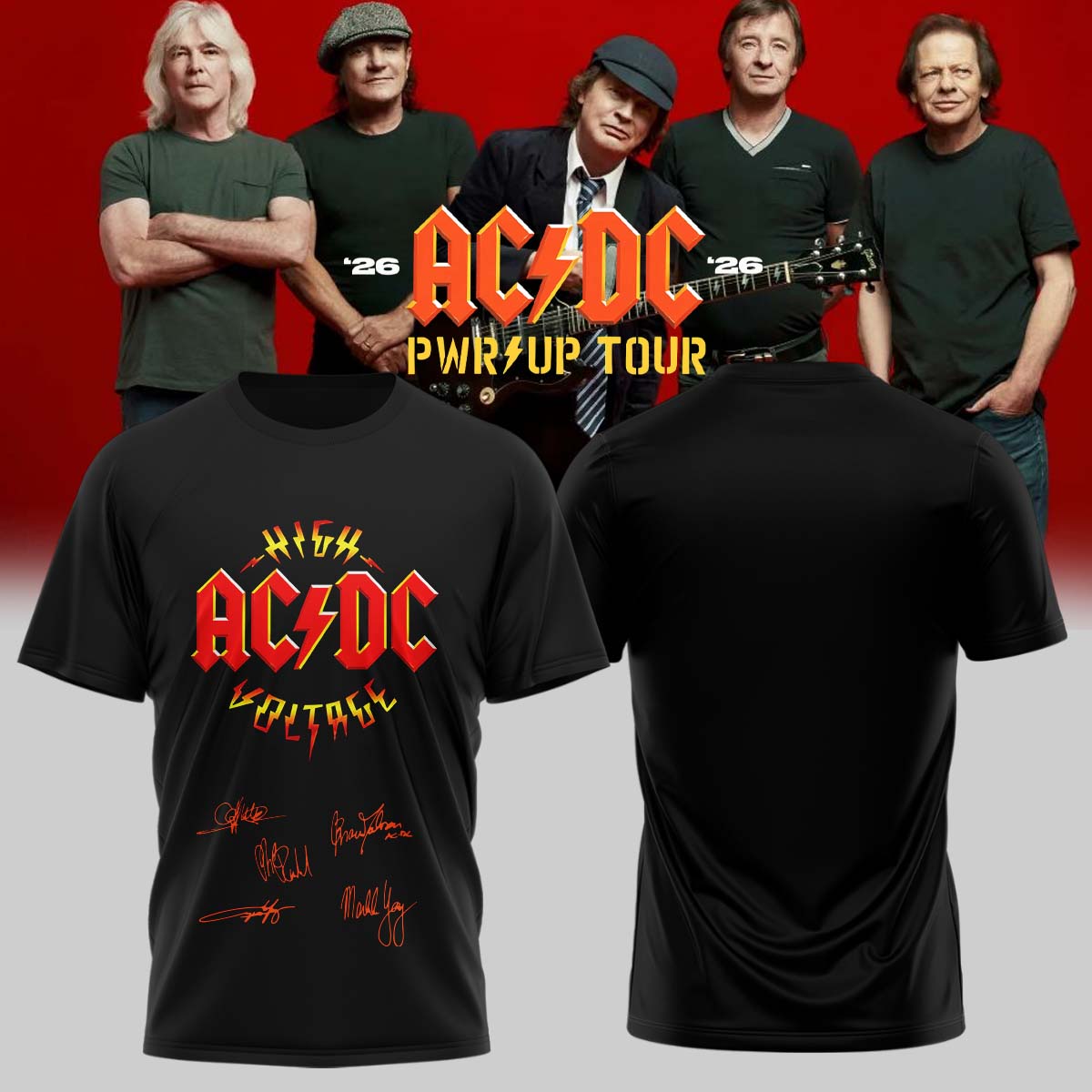 AC/DC ” Power Up Tour ” 2026 – Tshirt