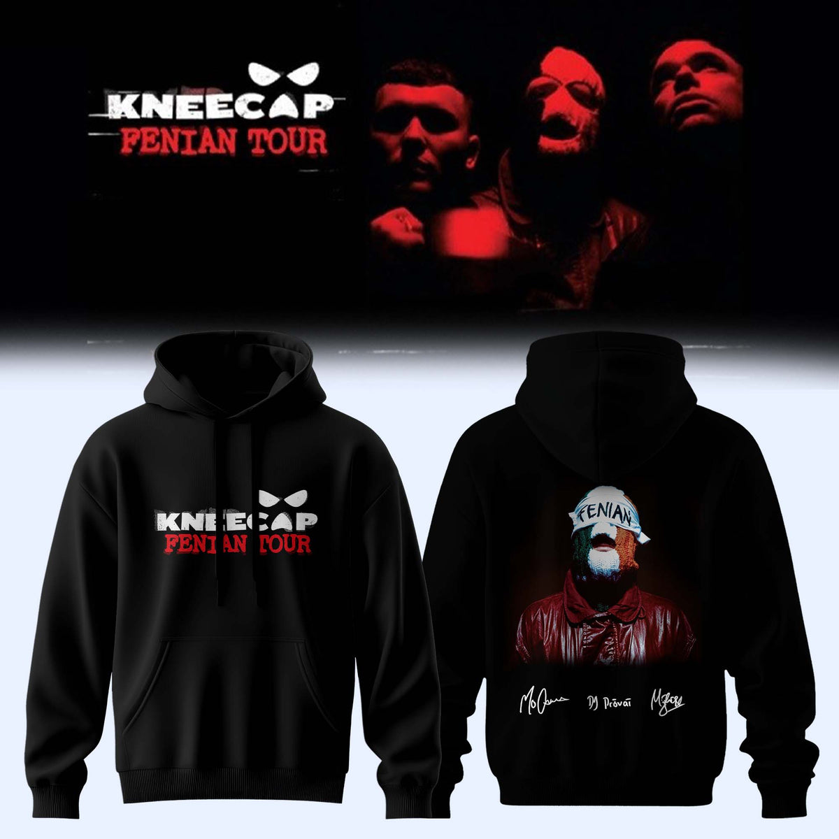 ..KNEECAP ”FENIAN TOUR” Limited Edition Signature – Hoodie