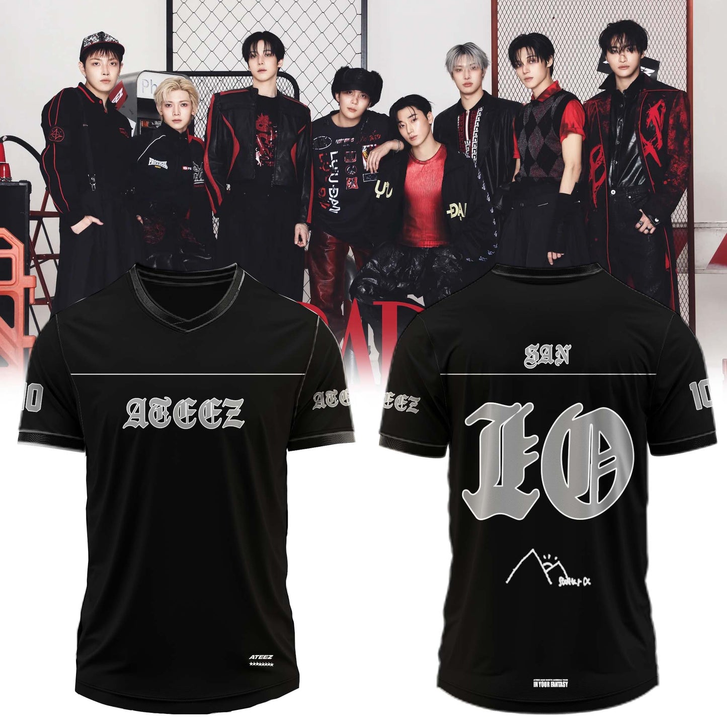 .ATEEZ BAD signed Jersey