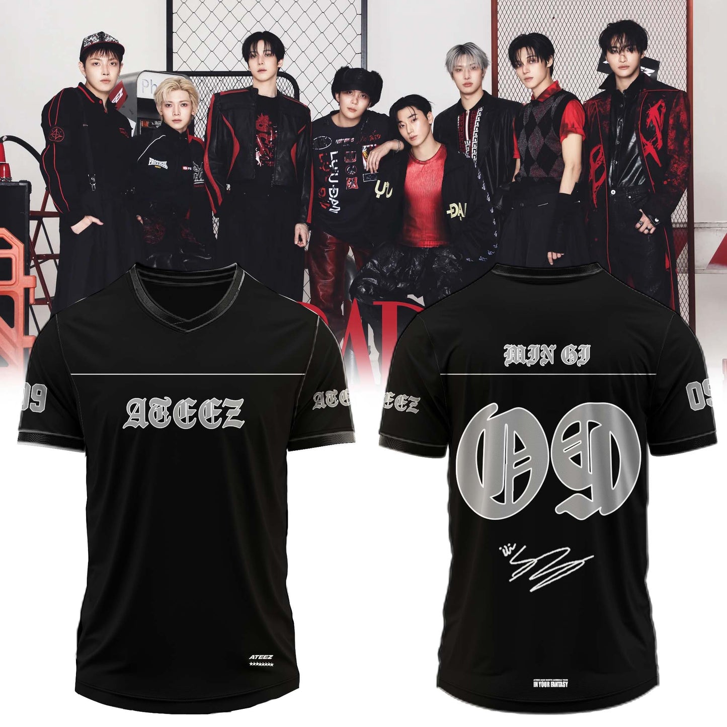 .ATEEZ BAD signed Jersey