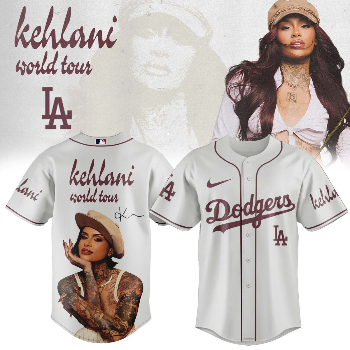 Kehlani World Tour Limited Edition Signature – Jersey 2