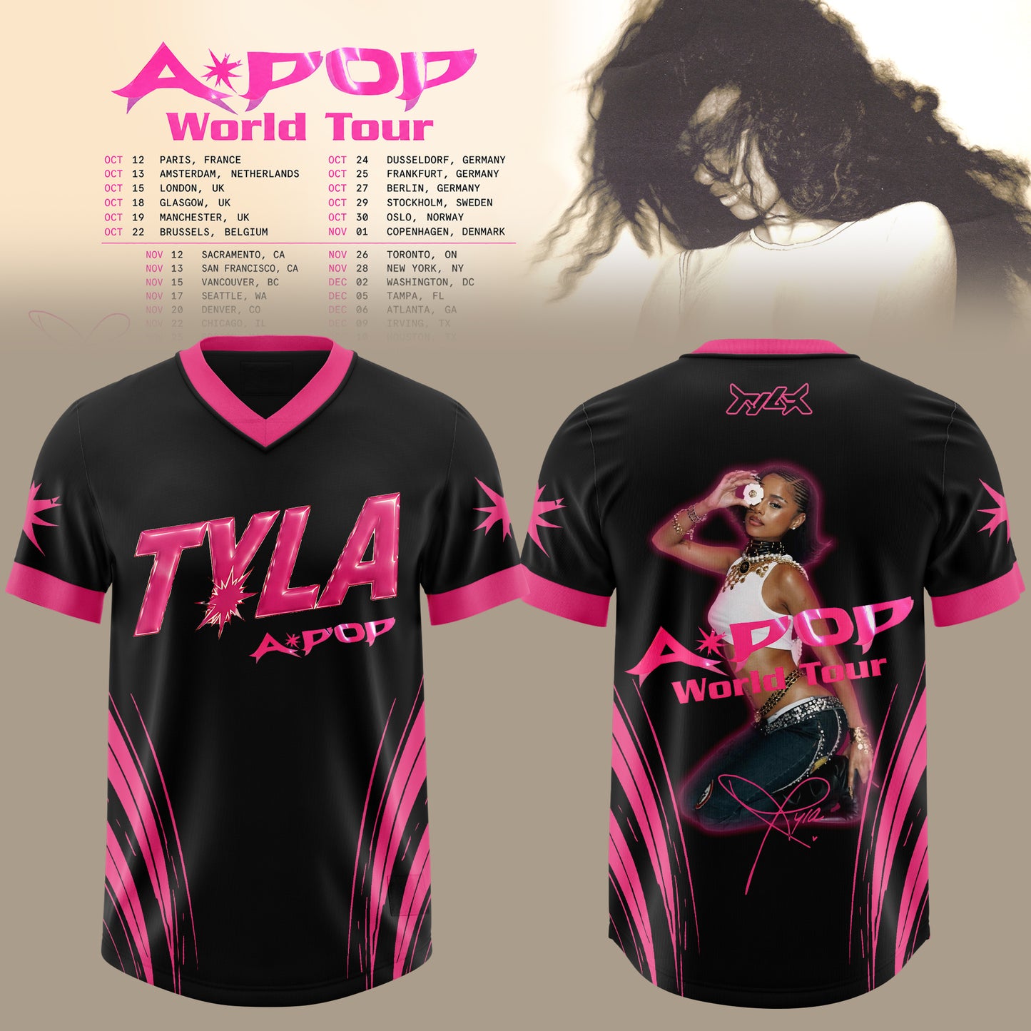 _ THE A*POP WORLD TOUR 2026 Edition Football Jersey