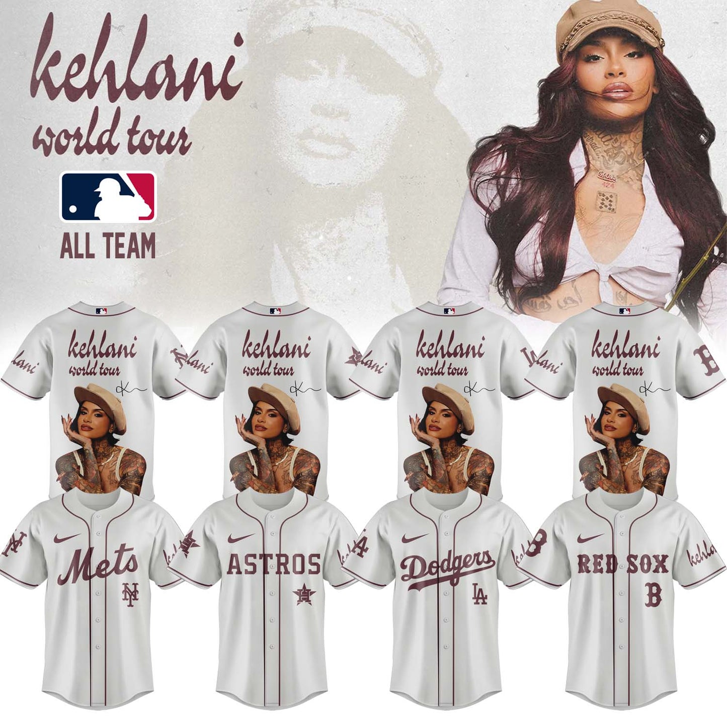 Kehlani World Tour Limited Edition Signature – Jersey 2