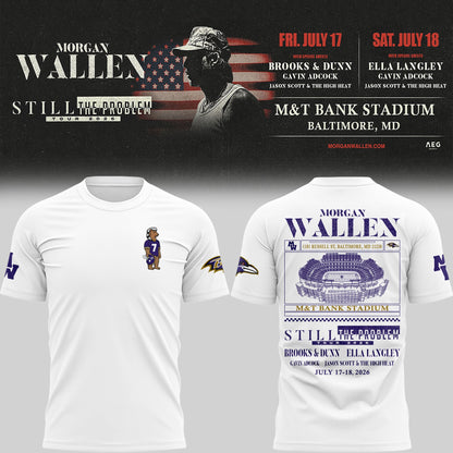 Special New Edition Baltimore Ravens x MW  White Tshirt 2026