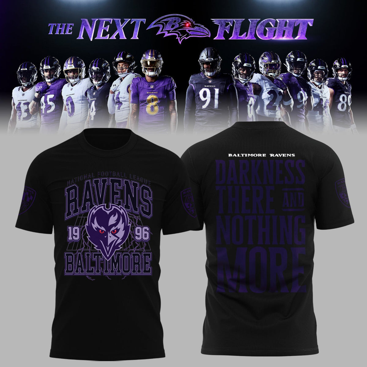 Limited Edition B.Ravens The Next Flight Shirt