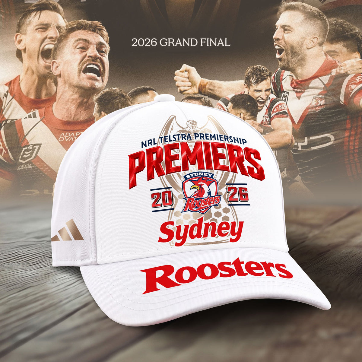 Limited Edition Sydney Roosters 2026 Premiers Cap