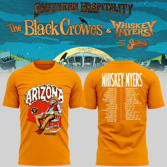 Limited Edition Whiskey Myers Southern Hospitality Tour In Arizona T-Shirt 2