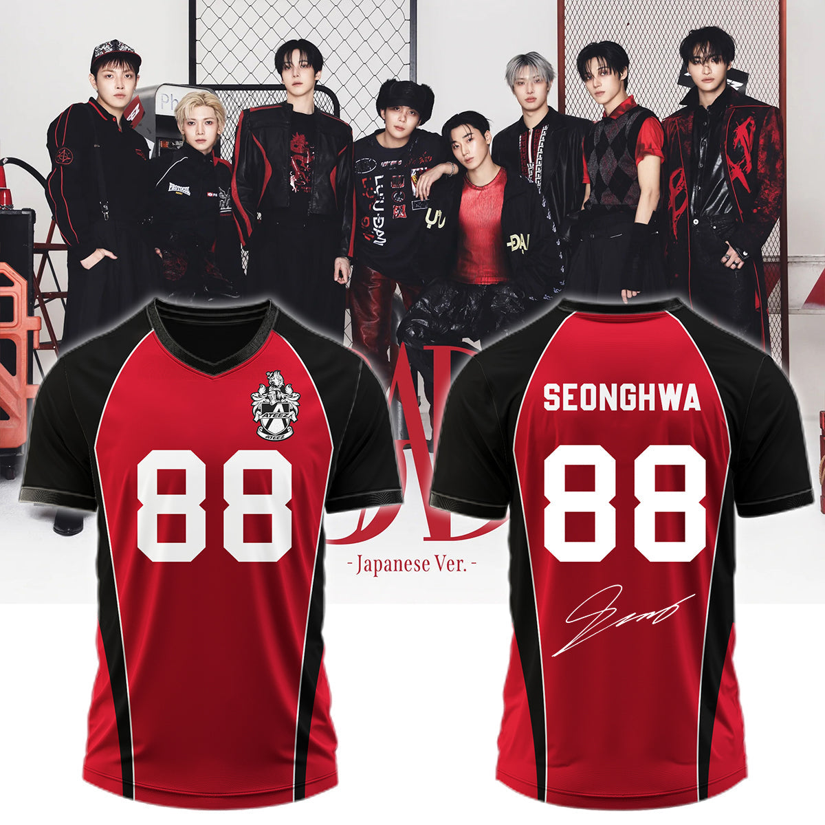 .ATEEZ BAD signed Jersey