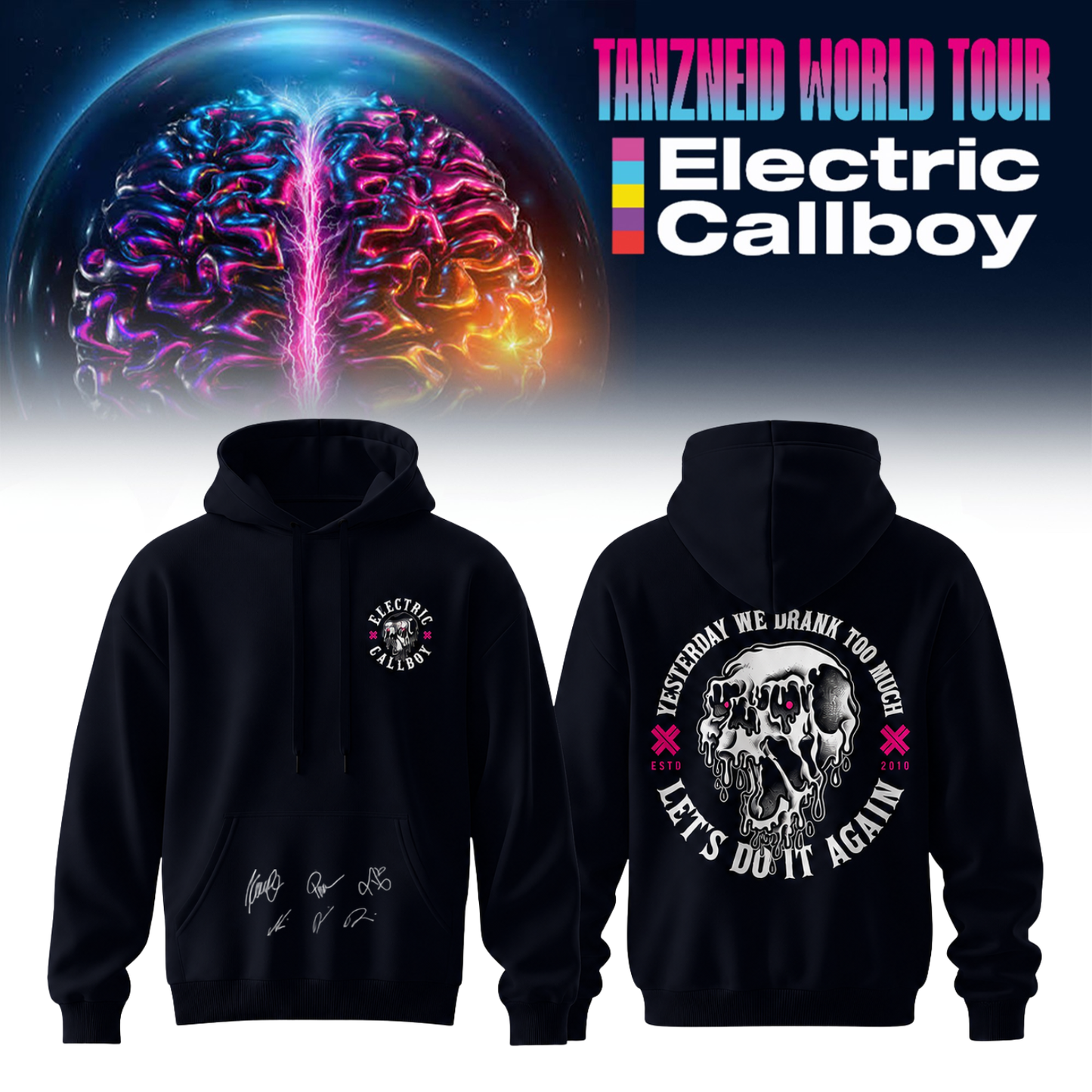 Electric Callboy “Tanzneid World Tour” 2026 Signed – Hoodie