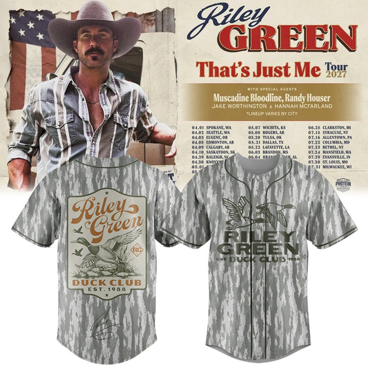 Riley Green That’s Just Me Tour signed Jersey