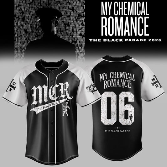 M.C.R – The Black Parade Tour NA 2026 Exclusive Baseball Jersey V1