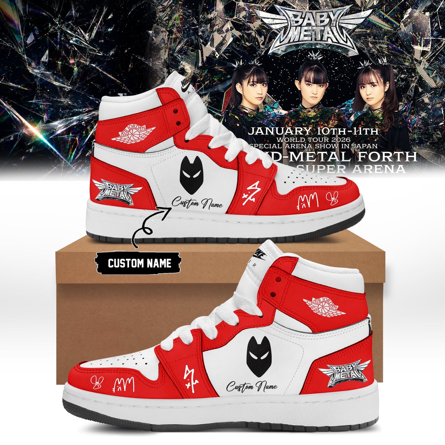 BABYMETAL WORLD TOUR signed Shoes 12