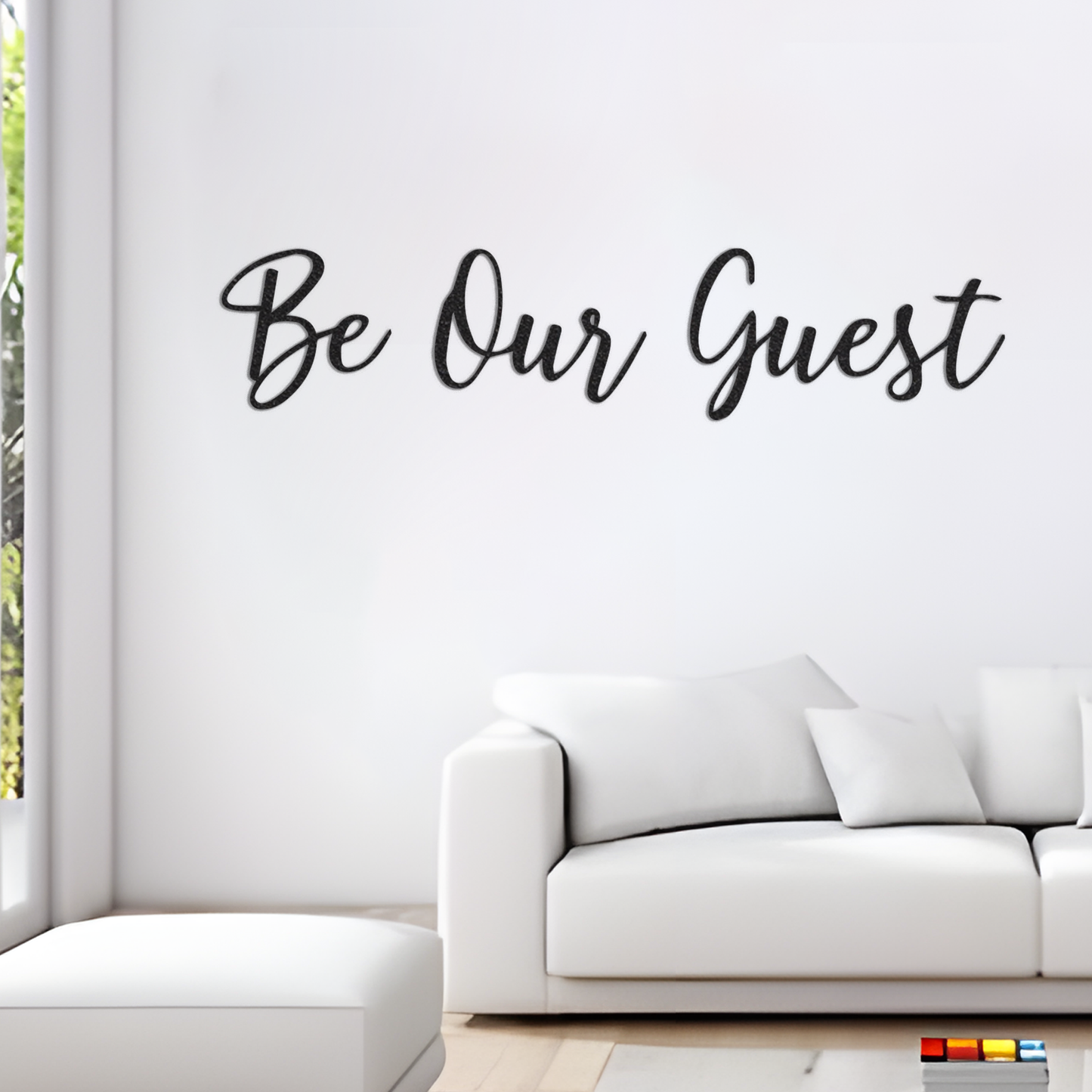 Be Our Guest Metal Wall Decor, Be Our Guest Sign, Entryway Decor, Guest Bedroom Sign, Guest Sign, Wedding Decor, Metal Words, Metal Sign