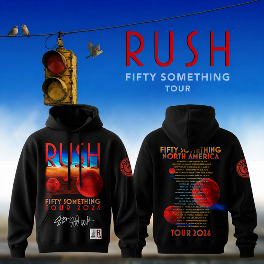 ,,.RUSH “Fifty Something Tour” 2026 Signed – Hoodie