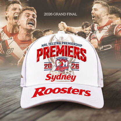 Limited Edition Sydney Roosters 2026 Premiers Cap