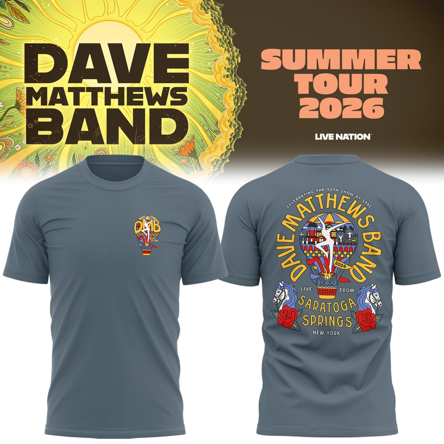 Limited Edition Summer Tour 2026 At Saratoga Springs,NY Shirt