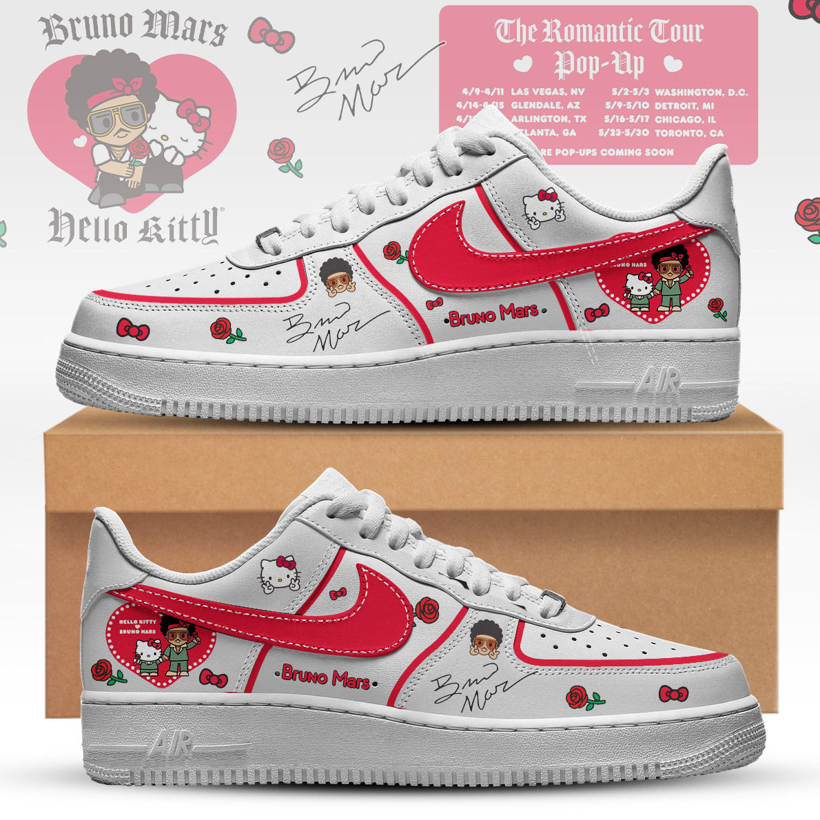 Bruno Mars x Hello Kitty "The Romantic Tour" AF1 Sneakers