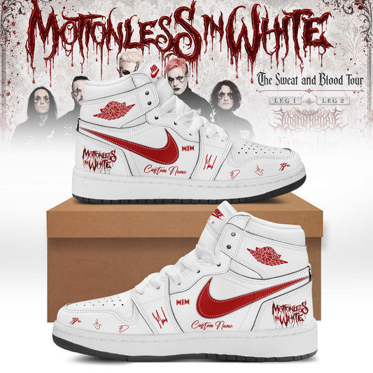 Motionless In White “The Sweat and Blood Tour 2026” Signature Limited Edition – Shoes 2