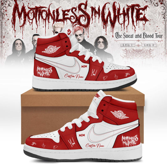 Motionless In White “The Sweat and Blood Tour 2026” Signature Limited Edition – Shoes 1