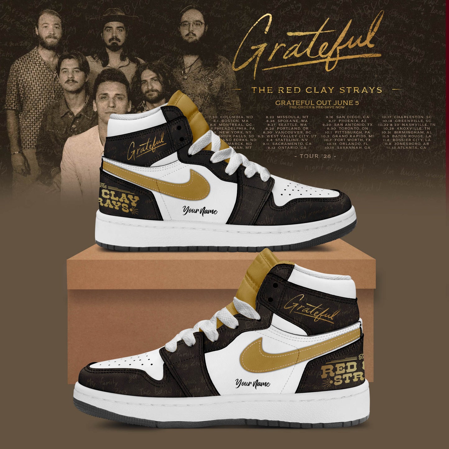 _THE RED CLAY STRAYS 2026 TOUR MERCH SNEAKERS ARE HERE