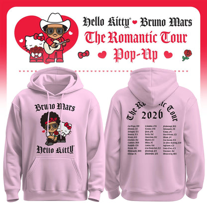 Bruno Mars x Hello Kitty "The Romantic Tour" Hoodie