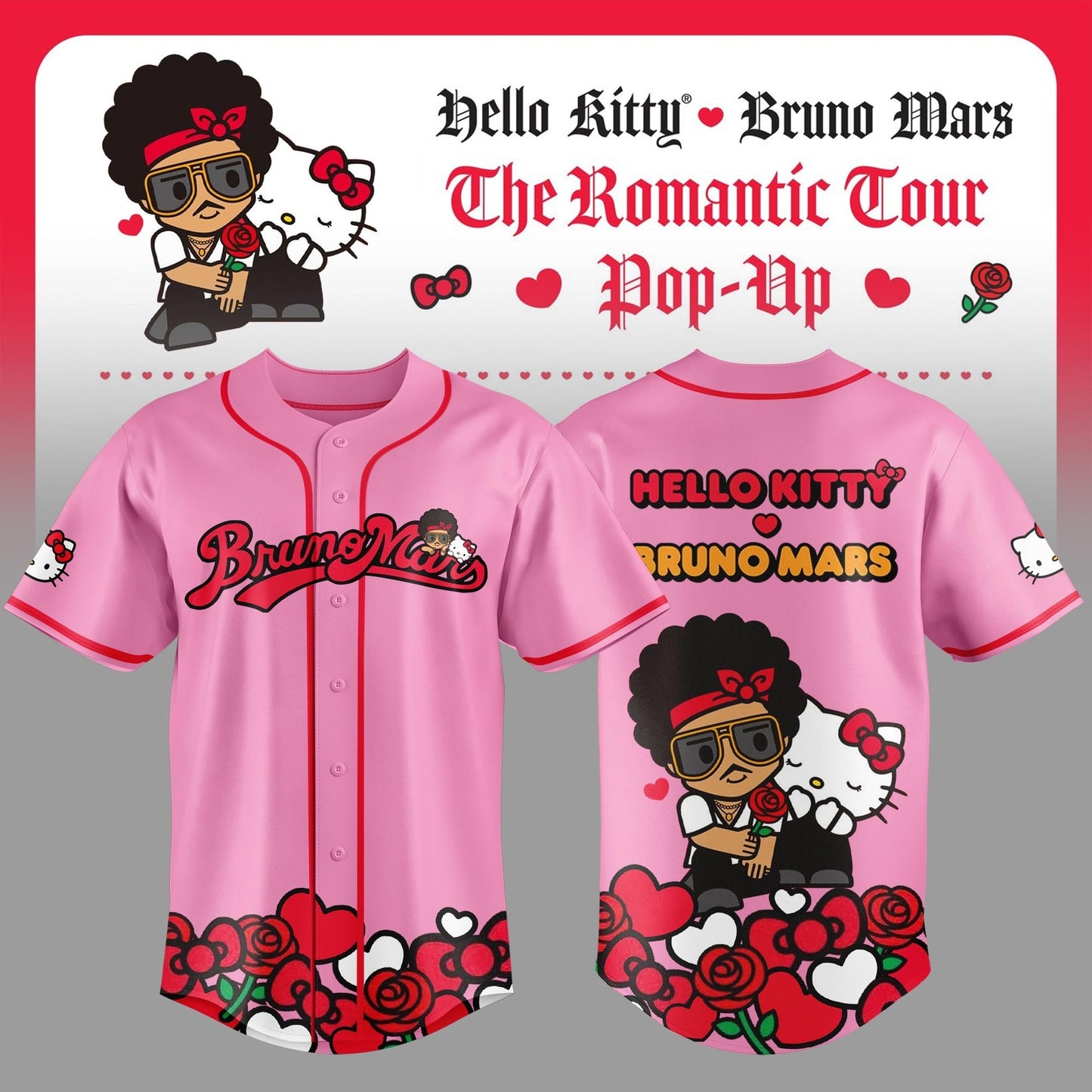 Bruno Mars x Hello Kitty "The Romantic Tour" Jersey
