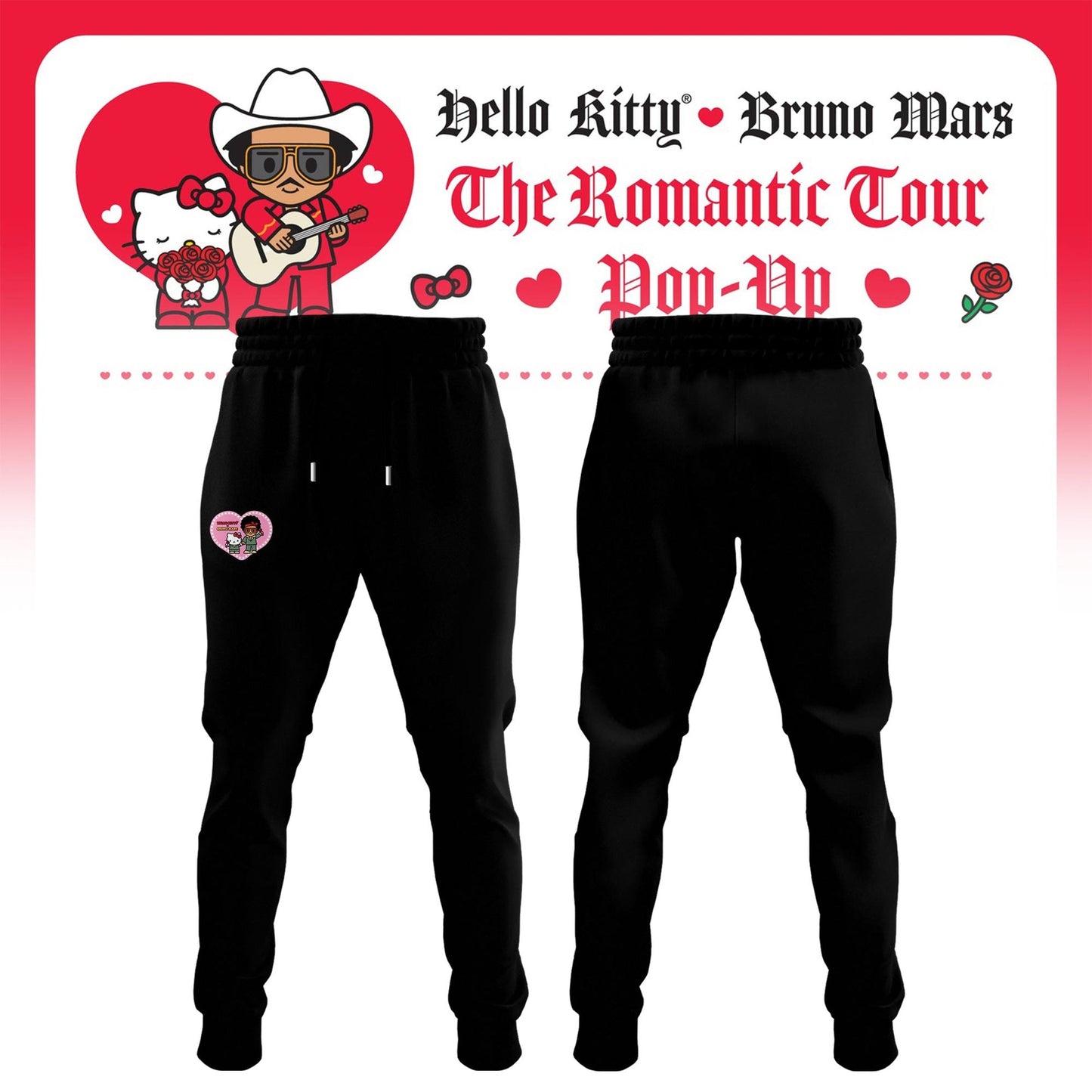 Bruno Mars x Hello Kitty "The Romantic Tour" T-shirt