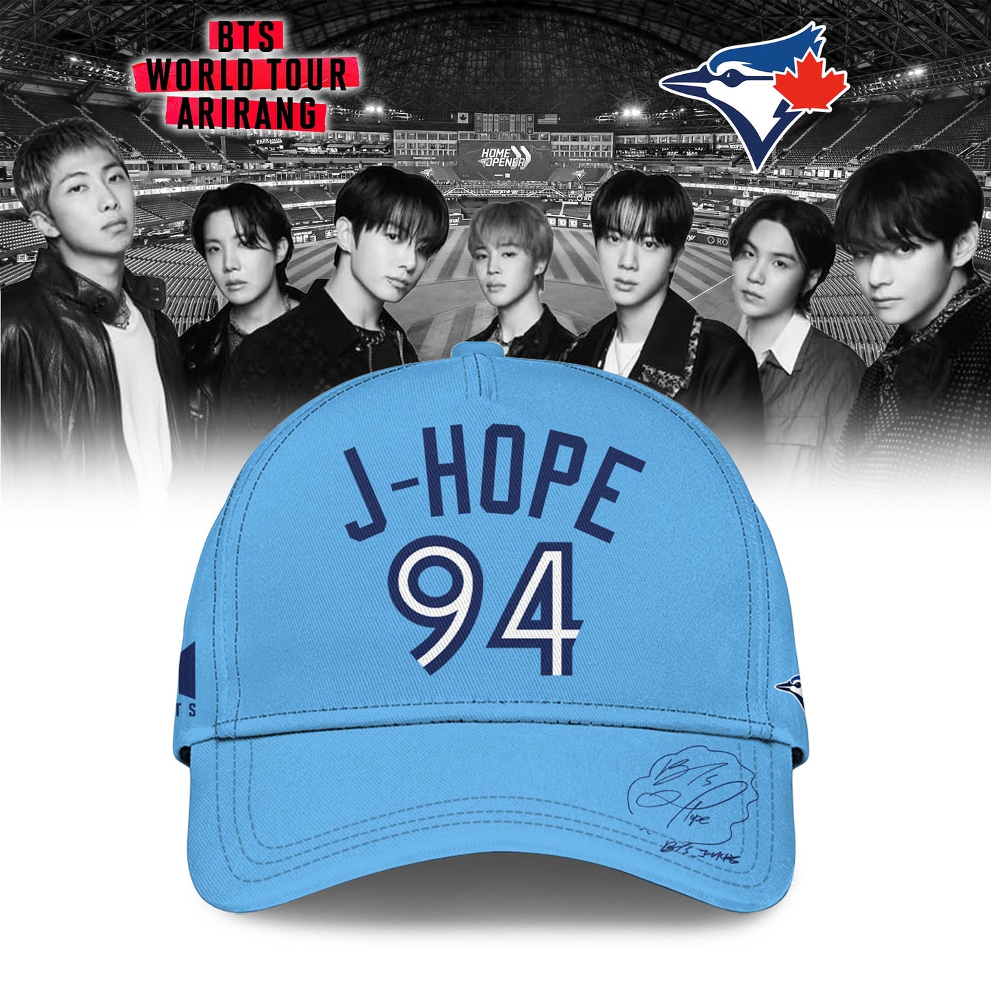 Toronto Blue Jays x J-HOPE 94 BTS World Tour 2026 Limited Edition Jersey