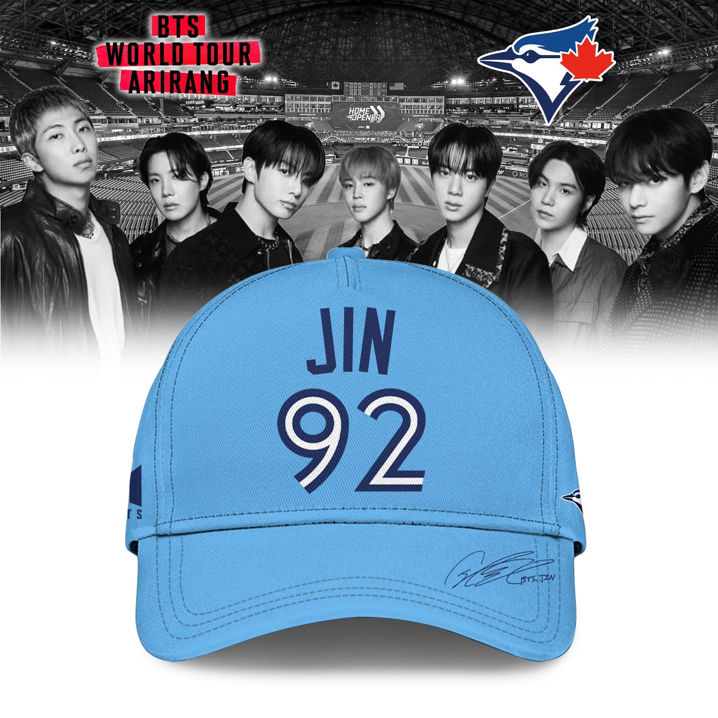 Toronto Blue Jays x JIN 92 BTS World Tour 2026 Limited Edition Jersey