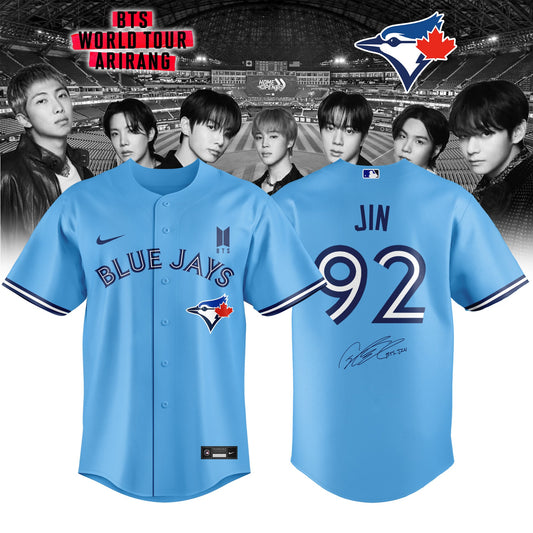 Toronto Blue Jays x JIN 92 BTS World Tour 2026 Limited Edition Jersey