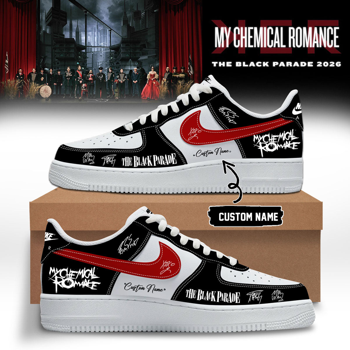 ,My Chemical Romance Limited Edition Signature Shoes