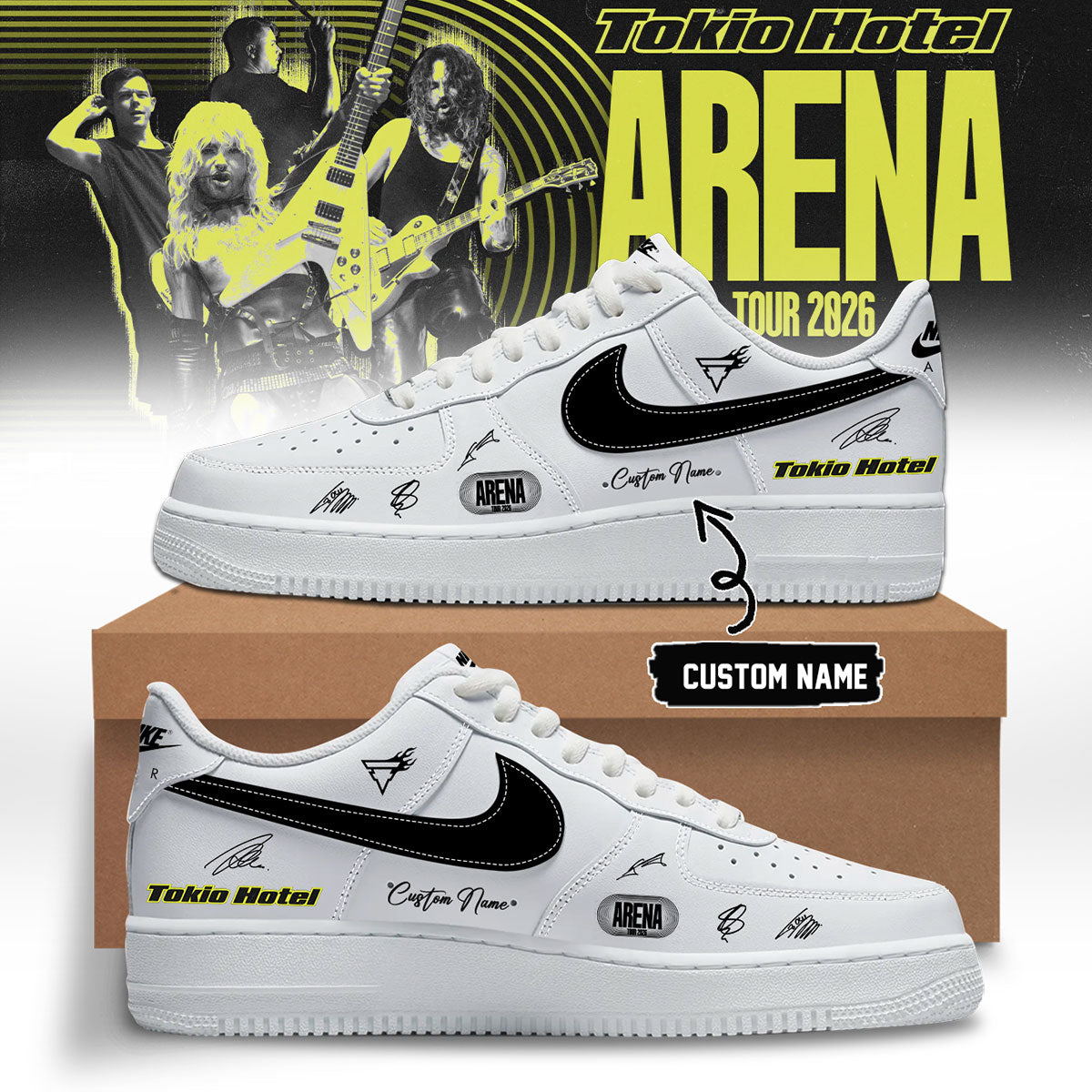 ,,Tokio Hotel ”ARENA TOUR 2026” Limited Edition Signature – Shoes