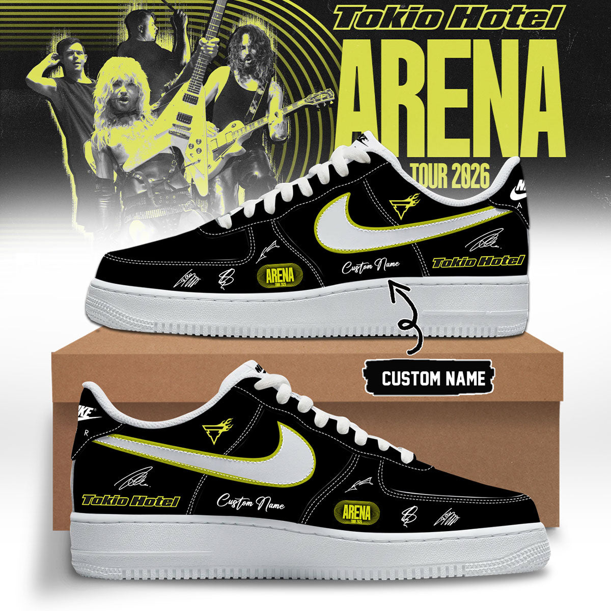,,Tokio Hotel ”ARENA TOUR 2026” Limited Edition Signature – Shoes