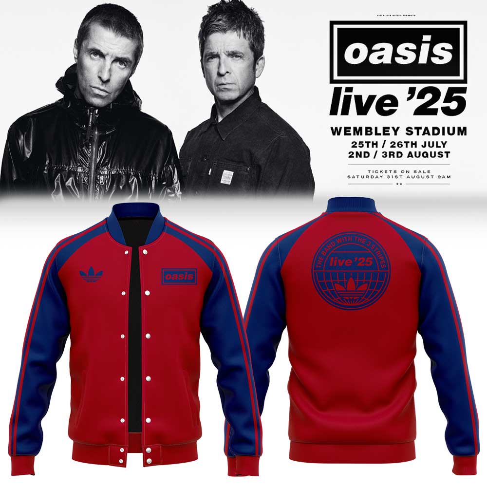 . Limited Edition Oasis “Live ’25” London Red Jacket V2