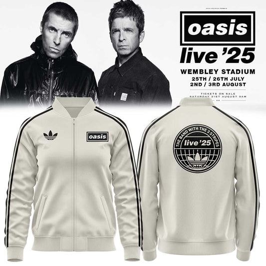 . Limited Edition Oasis “Live ’25” London Cream Zip Jacket V2