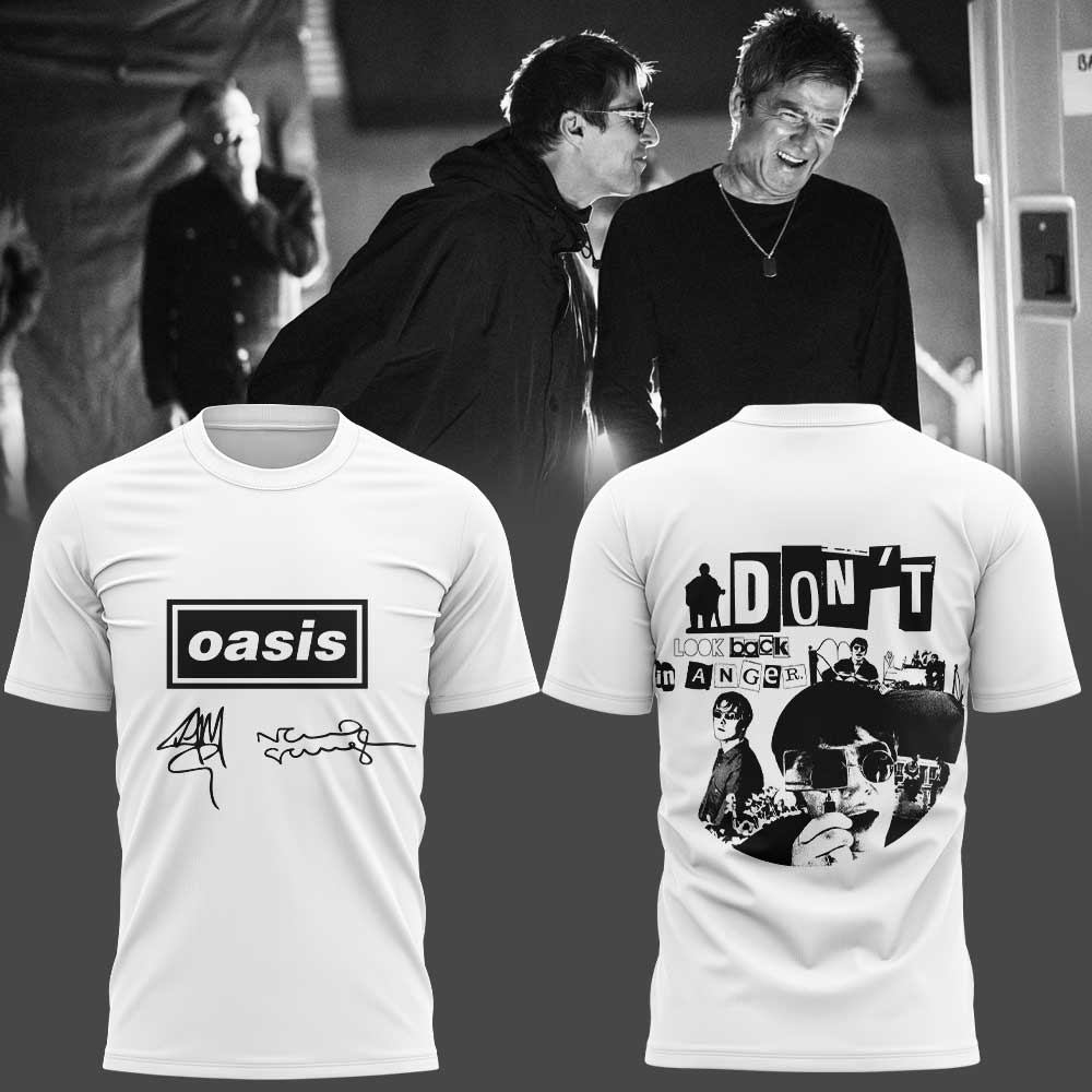 . Oasis: Don’t Look Back in Anger 30th Signature Limited Shirt V4
